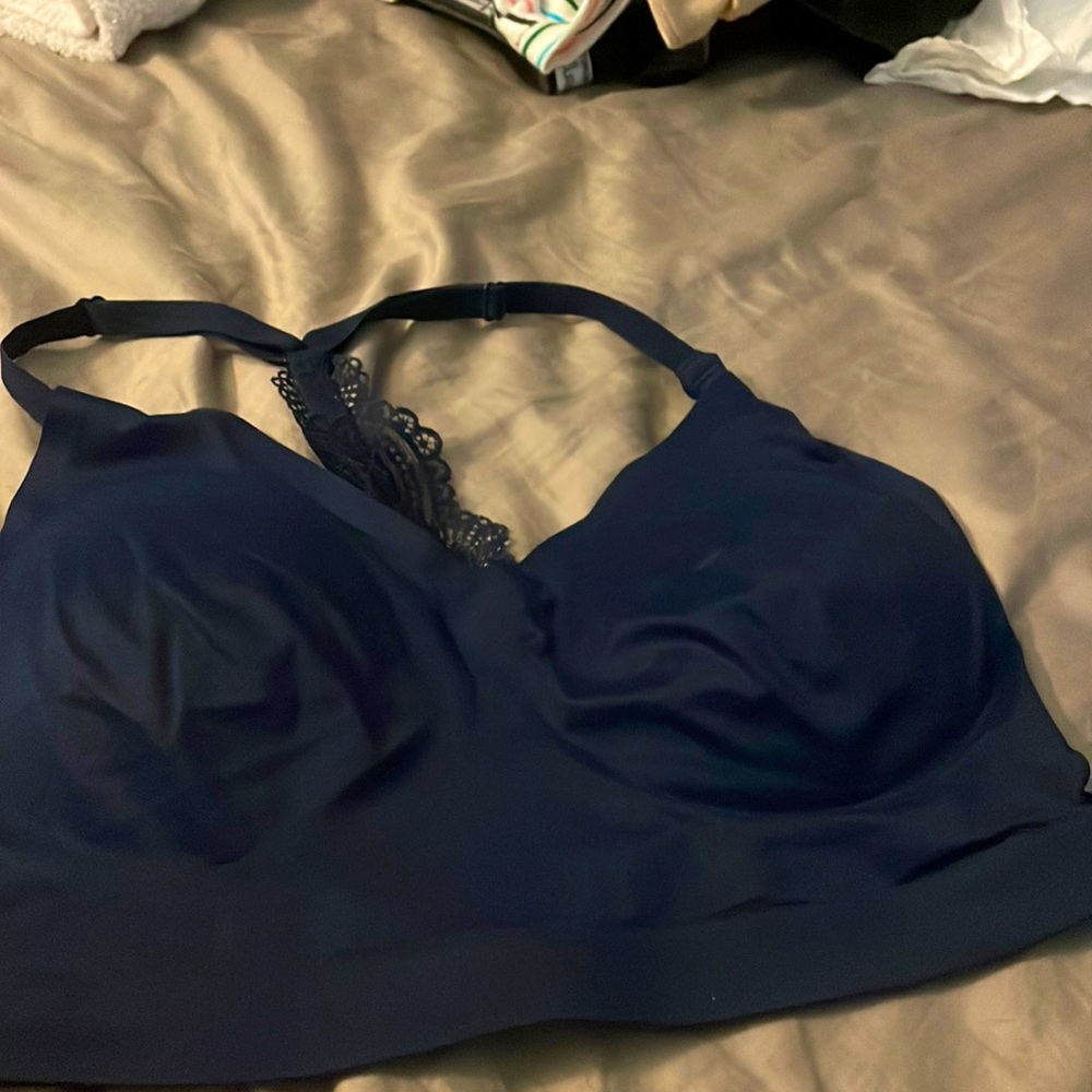 EUC  Enbliss bralette in Navy sz L